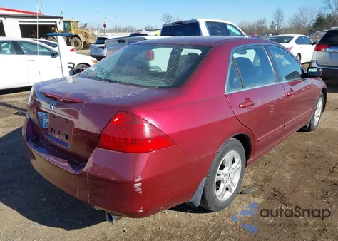 2006 Honda Accord 2.4 Ex из США, поврежденный, VIN 1HGCM56766A120148